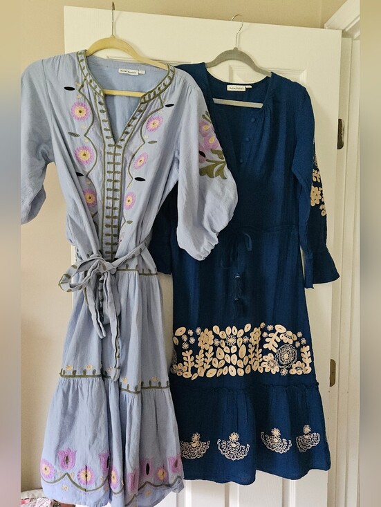 Roller Rabbit Dresses & Skirts - ✨ Roller Rabbit Embroidered Cotton Boho Maxi Dress Bundle Size XS + Size S